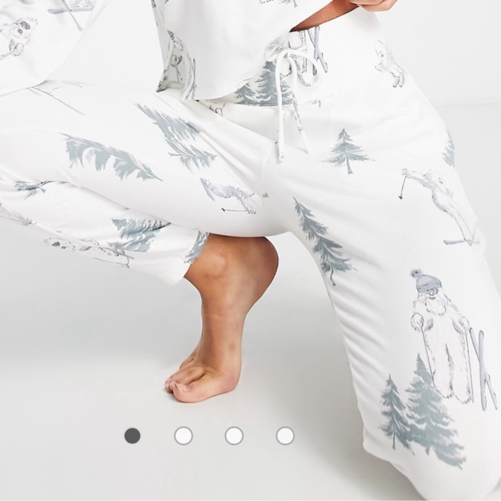 Gilly Hicks Tree Print Pajamas Bottoms In White Size S
